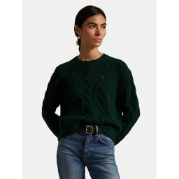 Polo Ralph Lauren Пуловер 211A91216008 Зелен Straight Fit