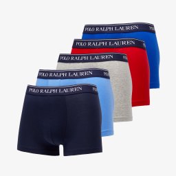 Боксерки Ralph Lauren Stretch Cotton Classic Trunk 5-Pack Red/ Grey/ Royal Game/ Blue/ Navy M