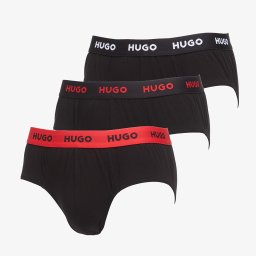 Боксерки Hugo Boss Hip Brief 3-Pack Black S