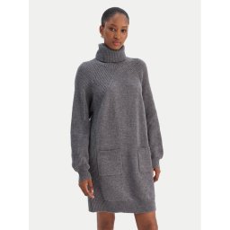 Liu Jo Плетена рокля MF5063 MS009 Сив Regular Fit