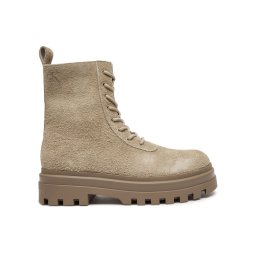 Calvin Klein Jeans Туристически oбувки Lugged Lace Zip Boot Oxf Hr Su YM0YM01068 Бежов