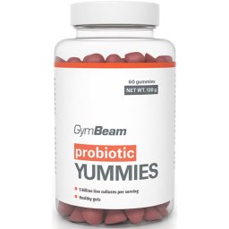 GymBeam Probiotic Yummies желирани бонбони с пробиотик вкус Cherry 120 гр.