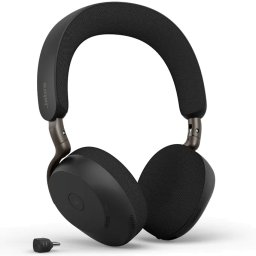 Jabra Evolve3 75 + Wireless Charging Pad Черно Microsoft Teams USB-C