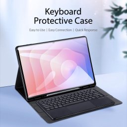 DUX DUCIS TK кожен калъф с Bluetooth клавиатура и тъчпад за Samsung Galaxy Tab S11 Ultra