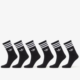 Чорапи adidas 3-Stripes Crew Socks 6 Pairs Black S