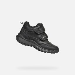 Black boys' ankle boots Geox Simbyos ABX - Boys