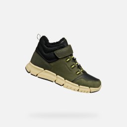 Khaki Boys' Ankle Boots Geox Flexyper B ABX - Boys