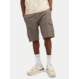 Jack & Jones Шорти от плат Jpstjoe 12182555 Сив Regular Fit