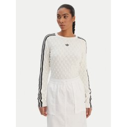 adidas Пуловер Solid Spike KS6461 Екрю Slim Fit