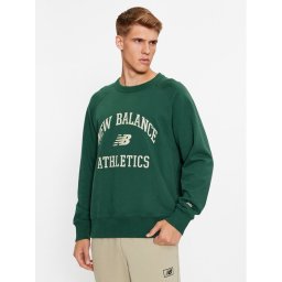 New Balance Суитшърт Athletics Varsity Fleece Crewneck MT33550 Зелен Regular Fit