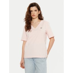Lacoste Тишърт TF7300 Розов Regular Fit