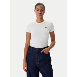 Lacoste Тишърт TF5538 Бял Regular Fit