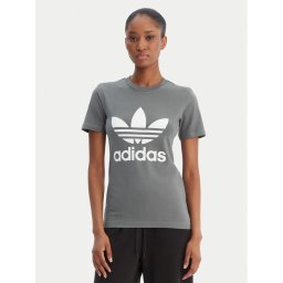 adidas Тишърт adicolor Classics Trefoil GN2903 Сив Regular Fit