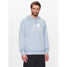 New Balance Суитшърт MT31537 Светлосиньо Relaxed Fit