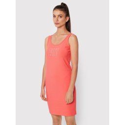 DKNY Sport Лятна рокля DP2D4646 Коралов Slim Fit