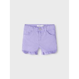 NAME IT Шорти от плат 13214426 Виолетов Regular Fit