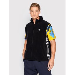 adidas Елек adicolor 3 Stripes HK7392 Черен Relaxed Fit