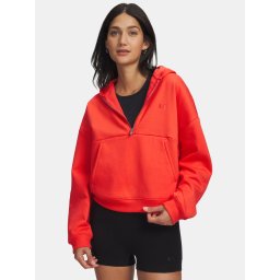 Червен суичър с качулка Under Armour