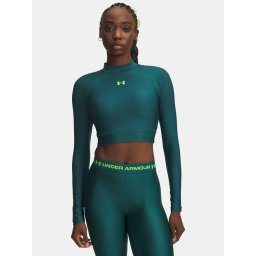 Тениска Under Armour HeatGear Crop Mock с дълга прическа