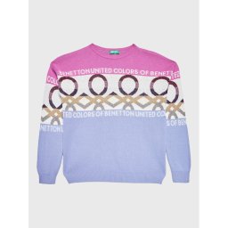 United Colors Of Benetton Пуловер 1194Q101X Виолетов Regular Fit