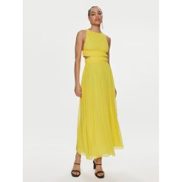Patrizia Pepe Лятна рокля 2A2713/A061-Y447 Жълт Regular Fit