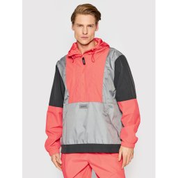 adidas Анорак Adventure Blocked HF4778 Сив Relaxed Fit