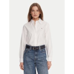 Tommy Hilfiger Риза WW0WW46111 Бял Relaxed Fit
