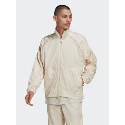 adidas Суитшърт Reveal Material Mix HK2729 Бежов Regular Fit