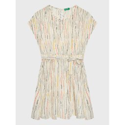 United Colors Of Benetton Лятна рокля 4YRTCV017 Бежов Regular Fit