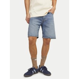 Jack & Jones Дънкови шорти Chris Cooper 12252858 Син Relaxed Fit