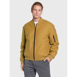 Calvin Klein Пухено яке Blend Hero K10K110319 Бежов Loose Fit