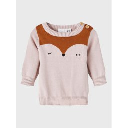 NAME IT Пуловер 13207072 Розов Regular Fit