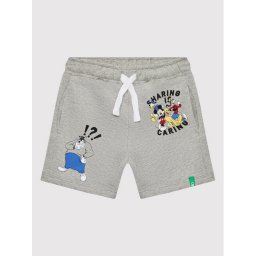 United Colors Of Benetton Спортни шорти DISNEY 3BC1G900I Сив Regular Fit