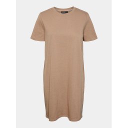 Pieces Ежедневна рокля Chilli Summer 17148120 Бежов Regular Fit