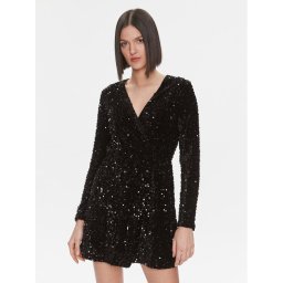 Liu Jo Коктейлна рокля MF3253 J4591 Черен Regular Fit
