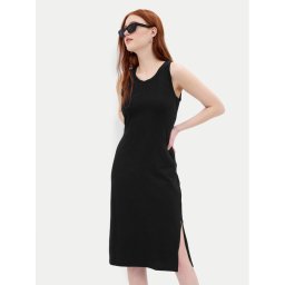 Gap Лятна рокля 624686-01 Черен Slim Fit