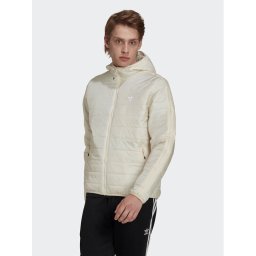 adidas Пухено яке Puffer HL9213 Екрю Regular Fit
