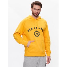 New Balance Суитшърт Dukserica Sport Seasonal French Terry MT31901 Жълт Relaxed Fit