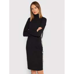 DKNY Sport Плетена рокля DP1D4486 Черен Regular Fit