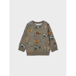 NAME IT Суитшърт 13212855 Зелен Regular Fit