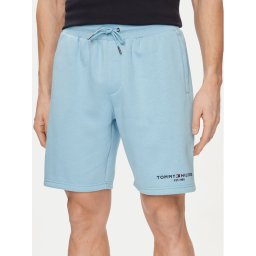 Tommy Hilfiger Спортни шорти Logo MW0MW34201 Светлосиньо Regular Fit