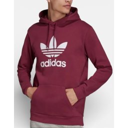 ADIDAS Originals Adicolor Classics Trefoil Hoodie Burgundy