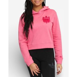 ADIDAS Cropped Hoodie Pink