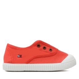 Кецове Tommy Hilfiger Low Cut Easy-On Sneaker T1X9-32824-0890 S Коралов