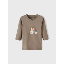 NAME IT Блуза 13206871 Кафяв Regular Fit