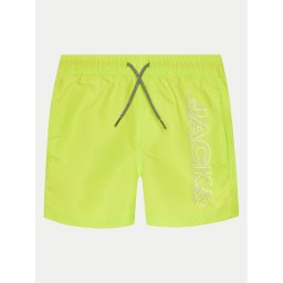 Jack & Jones Junior Плувни шорти Fiji Double Logo 12256153 Зелен Regular Fit