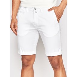 Pierre Cardin Шорти от плат 34770/000/4007 Бял Slim Fit