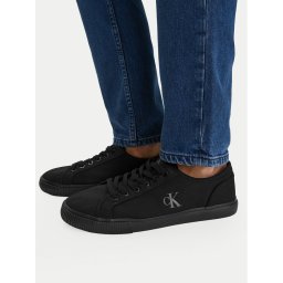 Calvin Klein Jeans Гуменки Ess Vulc Low Mg Canvas YM0YM01209 Черен