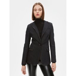 TWINSET Сако 232TP2390 Тъмносин Regular Fit