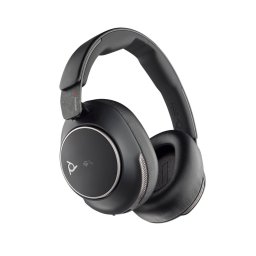 Конферентни слушалки Poly Voyager Surround 80 UC, безжични, 10 шумопотискащи микрофона, 40mm говорители, възглавнички от изкуствена кожа, до 24 часа време на работа, сертифицирани за Microsoft Teams, Bluetooth, черни
